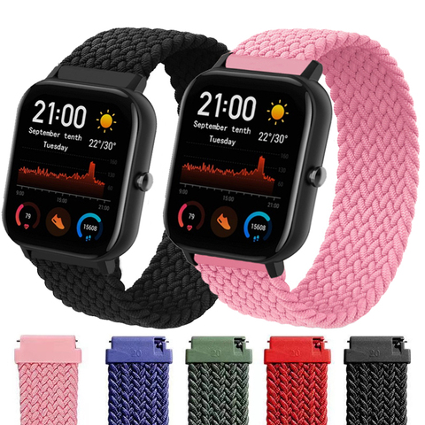 Bracelet en Silicone pour Bracelet Amazfit Gts Bip Gtr 42mm pour Xiaomi Amazfit GTS 2 BipS pour Bracelet de montre intelligente Garmin Vivoactive3 ► Photo 1/6