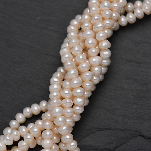 Perle naturelle de culture en eau douce, 3-5mm, taille libre, fabrication de bijoux, perles en vrac ► Photo 1/6