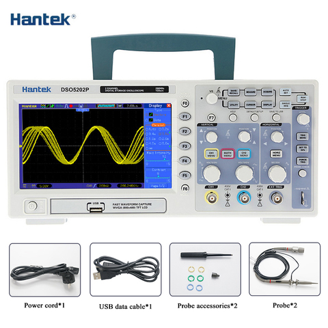 Hantek – Oscilloscope numérique à stockage LCD, 200MHz, 2 canaux, 1GSa/s, 7 pouces TFT ► Photo 1/5