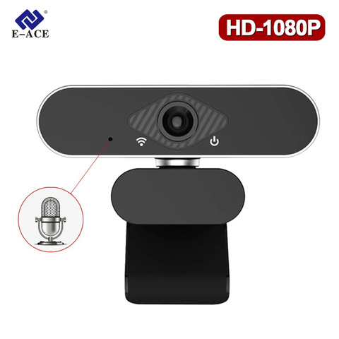 Webcam HD 1080P, caméra USB 2.0 Plug and Play, Microphone intégré, Rotation à 360 °, pour ordinateur portable ► Photo 1/6