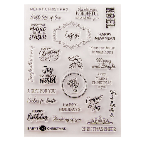Bonne année timbres nouveau 2022 anniversaire noël clair timbres pour Scrapbooking Transparent caoutchouc joint timbre pour la fabrication de cartes ► Photo 1/6