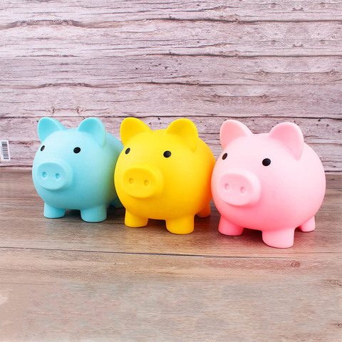 Boîtes d'argent en forme de cochon de dessin animé, jouets pour enfants, cadeau d'anniversaire, décor de maison, boîtes d'épargne, tirelire, boîte de rangement de pièces de monnaie 1 pièce ► Photo 1/6