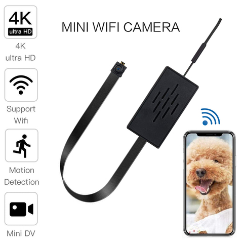 Mini caméra de surveillance IP WIFI hd hd 1080P 4K, dispositif de sécurité domestique sans fil, babyphone vidéo, avec module Portable, batterie Rechargeable ► Photo 1/6