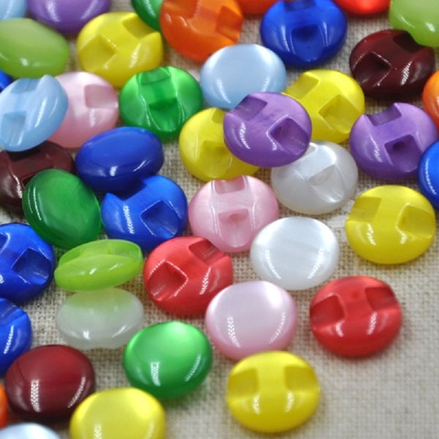 50pcs 12mm mélange couleur résine chemise boutons perle boutons couture accessoires bricolage artisanat PT82 ► Photo 1/1