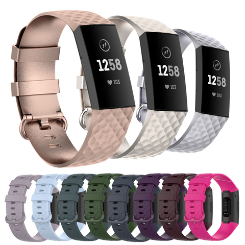 Bracelet de montre de haute qualité pour Fitbit Charge 4 bracelets de montre Sport Bracelet en Silicone pour Fitbit Charge 3/3 SE accessoires ► Photo 1/6