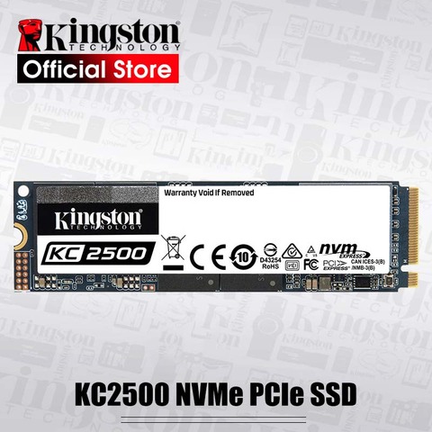 Kingston – disque dur SSD NVMe M.2 2280 KC2500, PCIe, capacité de 250 go, 500 go, 1 to, 2 to, pour ordinateur de bureau et pc à haute Performance ► Photo 1/6