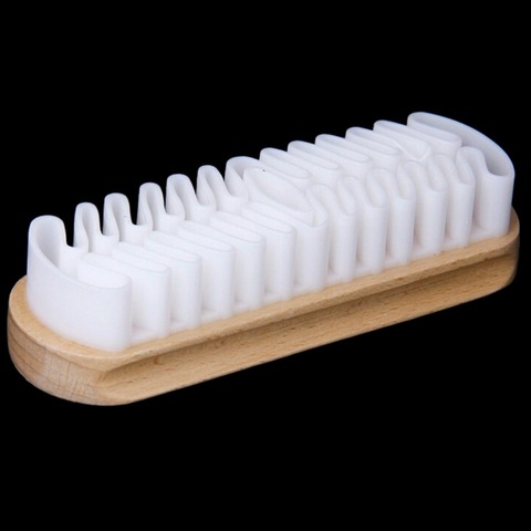 Brosse en cuir pour bottes en daim sacs épurateur nettoyant blanc caoutchouc crêpe chaussure brosse ménage nécessaire ► Photo 1/5