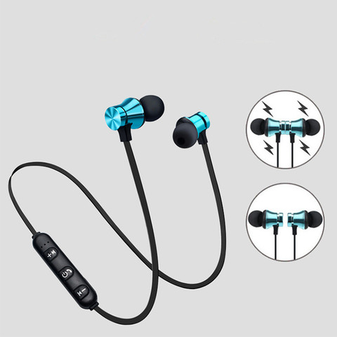 Magnétique sans fil bluetooth écouteur XT11 musique casque téléphone tour de cou sport écouteurs écouteurs avec micro pour iPhone Samsung Xiaomi ► Photo 1/6