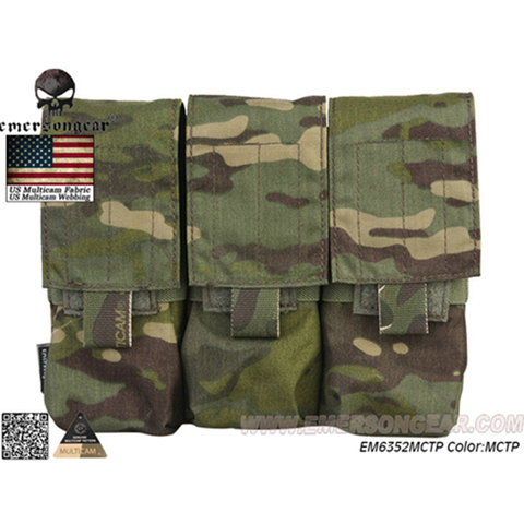 Emersongear LBT Style M4 556 762 Triple pochette de magazines MOLLE militaire Combat poche magnétique Paintball porte-chargeur Airsoft Gear ► Photo 1/6