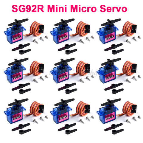 5 pièces 10 pièces 20 pièces 30 pièces 50pcs 100 pièces NOUVEAU SG92R Mini Micro Servo 9g 2.5kg servos pour Avion RC Hélicoptère Voiture Bateau Pièces De Robot ► Photo 1/6