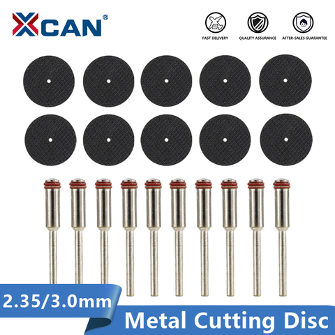 XCAN 20 pcs Outils Rotatifs Accessoires Kit 10 pcs coupe-off wheel + 10 pcs titulaire 2.35/3.0mm tige ► Photo 1/6