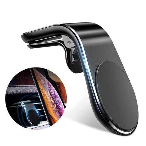 Lovebay 360 support de téléphone de voiture magnétique en métal pour iphone Samsung Xiaomi support d'aimant d'évent de voiture dans le support de montage GPS de voiture ► Photo 1/6