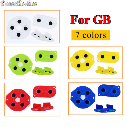 10 couleurs 1 ensemble pour Nintendo jeu garçon GB DMG-01 caoutchouc conducteur Silicone boutons d-pad pour Gameboy GB jaune vert bleu rose ► Photo 1/6