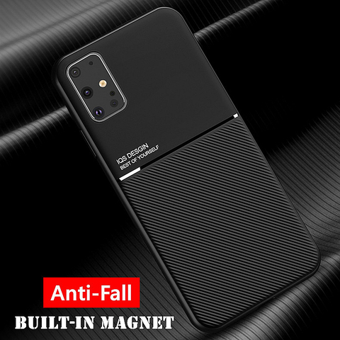 Silicone étui pour Samsung Galaxy S20 Ultra S10 S9 S8 Plus Aimant TPU Housse Pour Samsung A51 A71 A01 A50 A30S A10 A30 A20 A70 ► Photo 1/6