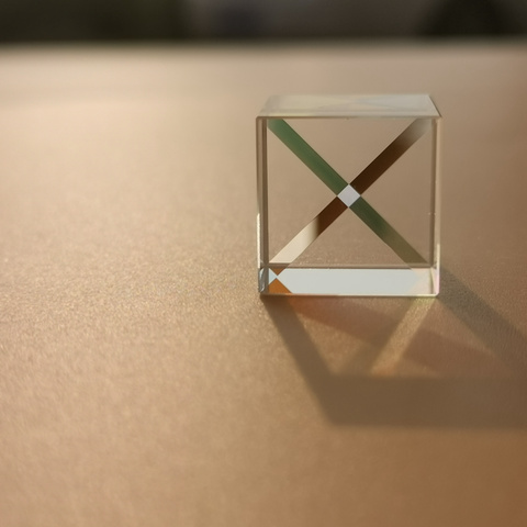 Cube scientifique en verre, prisme optique, 15mm ou 12.7mm, 1 pièce, pour la photographie, décoration de la maison ► Photo 1/6