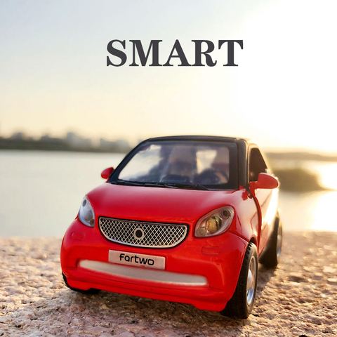 Livraison gratuite Smart Fortwo jouet véhicules moulé sous pression modèle voitures-jouet pour enfants voitures en métal pour Brithday décoration ► Photo 1/6