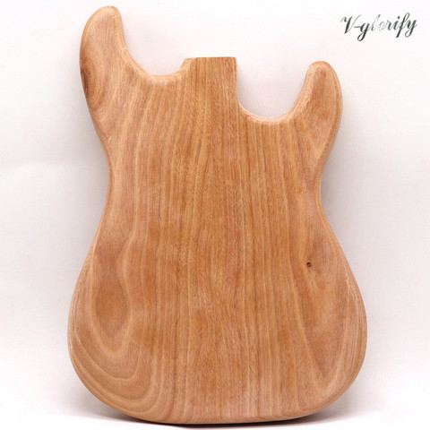 3-4 pièces bois combiner ST guitare électrique corps sans trou okoumé bois guitare baril bois lourd non fini bricolage ST corps ► Photo 1/5