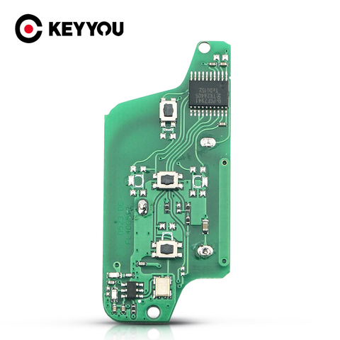 KEYYOU 2/3B FSK/ASK télécommande clé Circuit électronique pour Peugeot 207 307 407 408 308 pour Citroen Ce0523/Ce0536 avec ID46 PCF7961 ► Photo 1/6