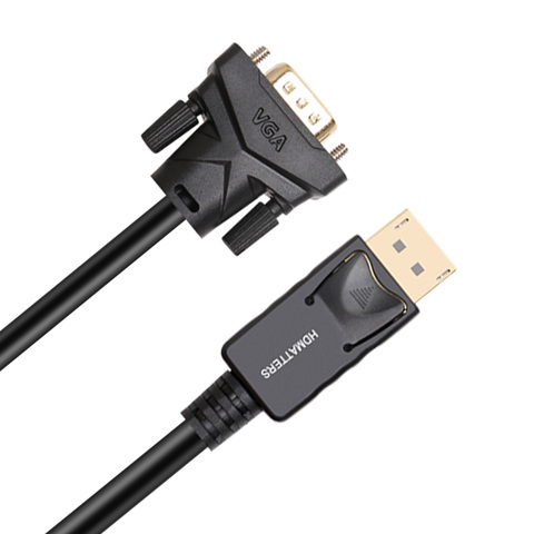 Câble Displayport vers VGA, DVI, HDMI, 4K, DP, pour ordinateur portable, HP, Dell, Asus, Lenovo ► Photo 1/6