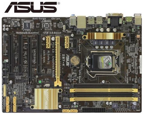 Carte mère pour ordinateur Asus Z87-K, carte mère pour ordinateur de bureau Asus Z87 LGA 1150 DDR3 32 go SATA3, ports USB3.0 ATX ► Photo 1/3