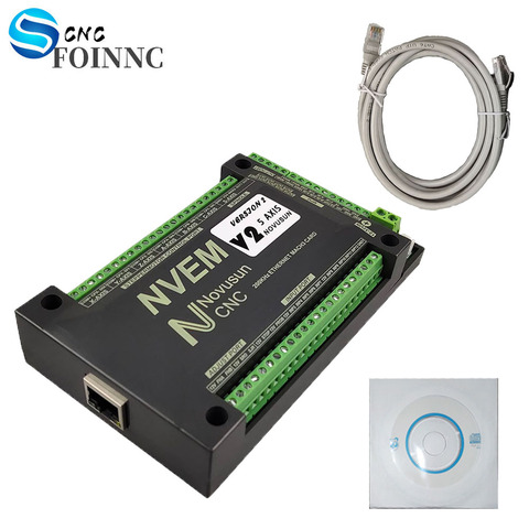 NVEM Mach3 carte de contrôle 200KHz port Ethernet pour contrôleur de CNC 3 4 5 6 axes nvem v2.1 ► Photo 1/6