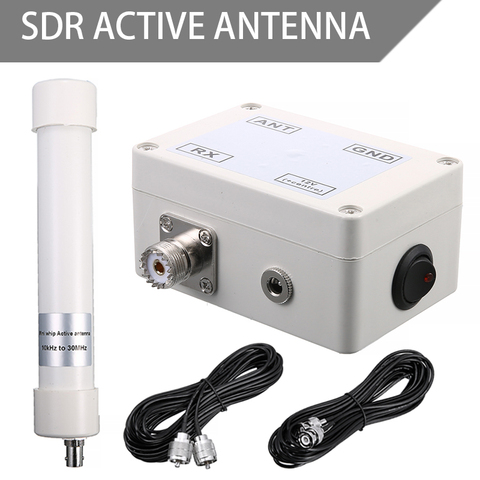 Antenne de réception Active de haute qualité Mini fouet VLF LF HF VHF SDR antennes avec connexion câble Signal recevoir 10KHz-30MHz ► Photo 1/6