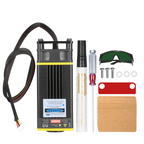 Mise à niveau 5500mW/10W/20W/30W/40W Module Laser tête Laser 450nm bleu Lase pour Laser gravure Machine CNC bricolage Laser bois marquage ► Photo 1/6