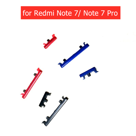 Pour Xiaomi Redmi Note 7/ Redmi Note 7 Pro bouton de Volume d'alimentation touche latérale bouton On Off interrupteur clé remplacer les pièces de rechange de réparation ► Photo 1/1