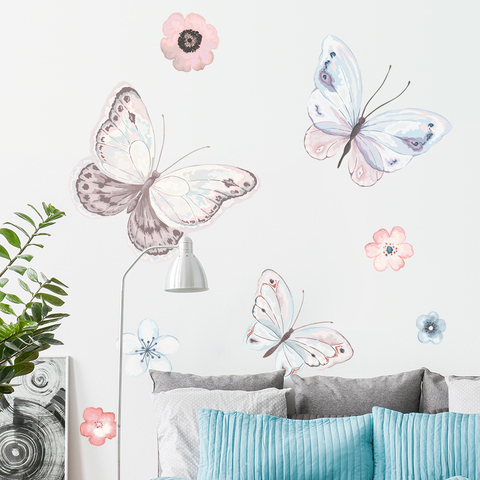 Stickers muraux grand papillon, Stickers en vinyle amovibles pour décoration d'intérieur ► Photo 1/6