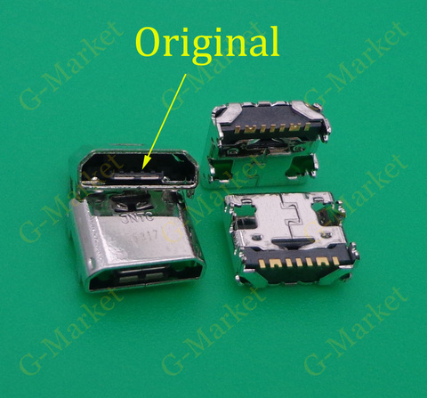 Mini Port de chargement micro USB, 10 pièces, connecteur, dock, prise pcb pour Samsung Galaxy Tab A T280 T285 T580 T585 A7 T375 ► Photo 1/3