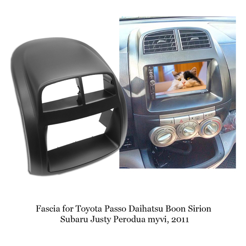 Ajustement pour SUBARU Justy/TOYOTA Passo/DAIHATSU Boon/Sirion Double 2Din cadre d'autoradio stéréo DVD ► Photo 1/6