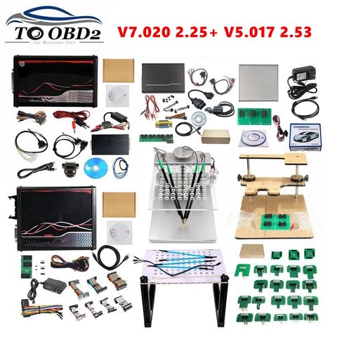 V5.017 V2.53 V7.020 V2.25 OBD2 Gestionnaire Kit Tuning V2 BDM100 D'ÉCUS Programmeur FGTECH Galletto 4 V54 bdm cadre avec 22 PIÈCES adaptateur ► Photo 1/6