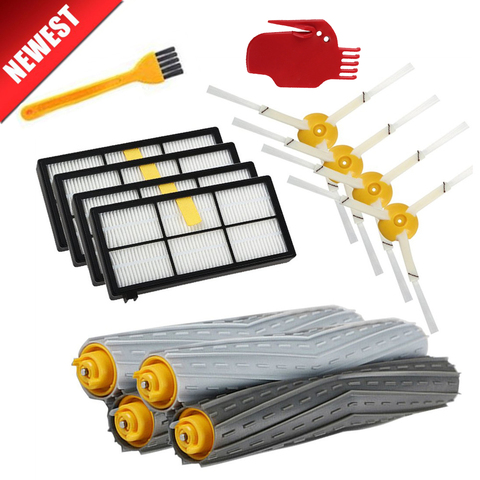 Kit de pièces de rechange, filtres HEPA, brosses pour iRobot Roomba (980, 990, 900, 896, 886, 870, 865, 866, 800) ► Photo 1/6