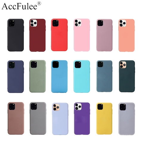 Étuis Ultra fins de couleur unie pour Huawei Honor 6X 6A 6C 7X 7S 7A 7C 8 Lite 8A Pro 8C 8S 8X Max coque souple en TPU housse de téléphone ► Photo 1/6