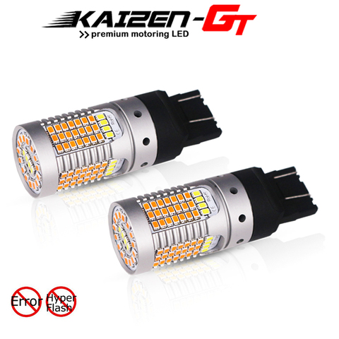 Canbus – feu de jour double couleur T20 7443 21W LED blanc/ambre DRL/clignotant pour Ford Mustang 2015-up ► Photo 1/6