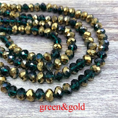 2X3/3X4/4X6/6X8mm perles de cristal AB multicolore Sapcer perles de verre pour bijoux main anneau collier faisant des perles en gros ► Photo 1/6