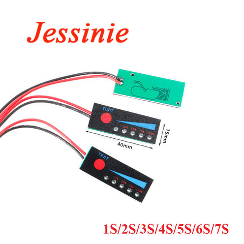 Indicateur de niveau de batterie au plomb, 3.7V 1S 2S 3S 4s 5s 6S 7S 18650 Li-ion Lipo Lithium acide, testeur de batterie, affichage LCD capacité du Module ► Photo 1/4