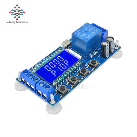 Module de retardement de minuterie, commutateur de Circuit de synchronisation de Cycle de retard de mise hors tension et de déclencheur avec affichage numérique LCD XY-LJ02 ► Photo 1/6