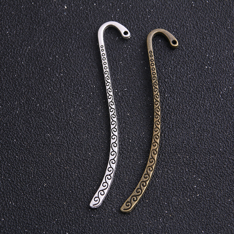 Pendentifs en alliage métallique, 4 pièces, 5x85mm, breloques à motif bicolore pour la fabrication de bijoux, bricolage, artisanat ► Photo 1/4