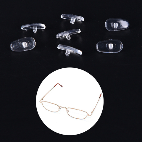 Plaquettes nasales adhésives en Silicone blanc, 50 paires, antidérapantes, fines, pour lunettes, lunettes de soleil, accessoires de lunettes ► Photo 1/6