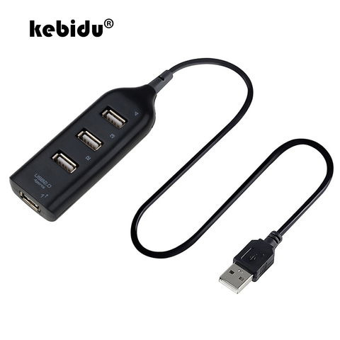 Adaptateur Hub Mini USB 2.0, séparateur à 4 ports haute vitesse pour PC portable, récepteur de Notebook, accessoires de périphériques ► Photo 1/6