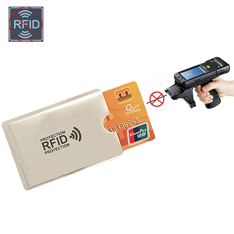 Portefeuille Anti-Rfid en Aluminium, 6x9.3cm, Protection pour porte-carte bancaire, carte d'identité, NFC, métal ► Photo 1/6