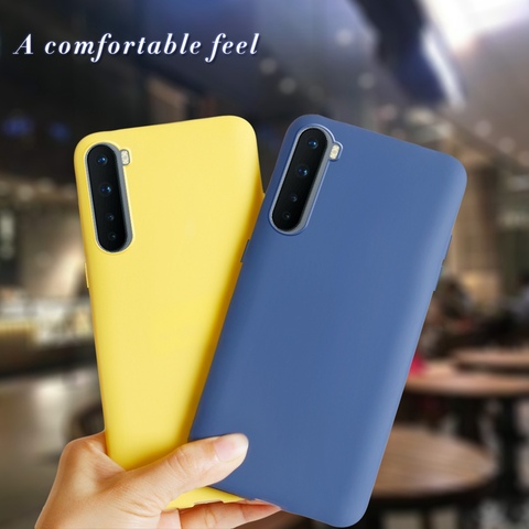 Coque de protection en Silicone pour Oneplus Nord, couleur unie, mat, souple, pour OnePlus Nord 5G, Oneplus Z 1 + Nord ► Photo 1/6