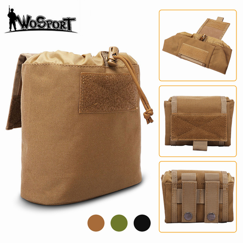 Pochette tactique pliable de dumping Molle pour munitions, sac de Magazine de récupération, pochette de taille de chasse en plein air, accessoire d'outils utilitaires ► Photo 1/6