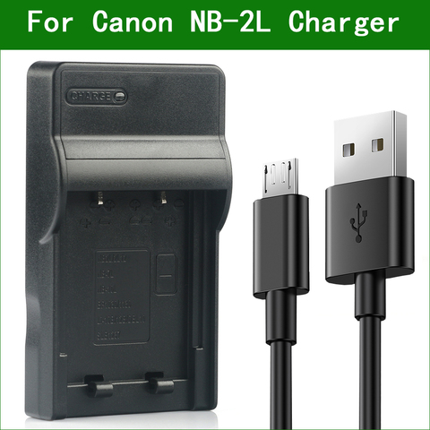 LANFULANG – chargeur de batterie USB mince NB-2L NB-2LH, pour Canon NB-2L NB-2LH BP-2L12 BP-2L13 BP-2L14 BP-2L24H BP-2LH BP-2L5 E160814 ► Photo 1/6