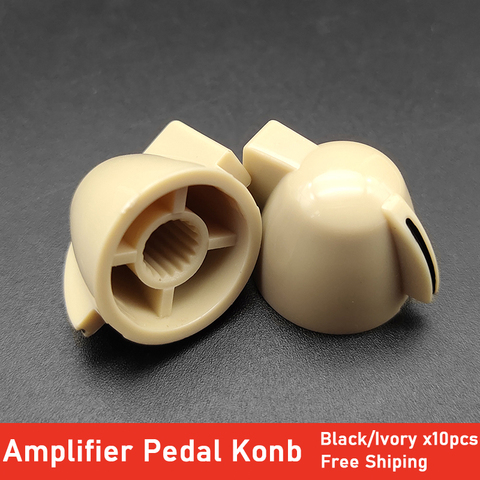 Tête de poulet en plastique, 10 pièces, boutons de pédale d'effet de guitare, boutons de commande d'ampli, boutons de potentiomètre de guitare ► Photo 1/6