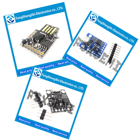 1 pièces/lot bleu noir TINY85 Digispark Kickstarter Micro carte de développement ATTINY85 module pour Arduino IIC I2C USB ATTINY45 ► Photo 1/6