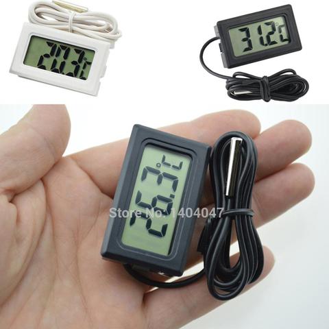 1 pc Mini LCD Affichage Inlay Numérique Thermomètre Sonde Réfrigérateur/Fish Tank Température Testeur (-50C ~ 110C) ► Photo 1/5