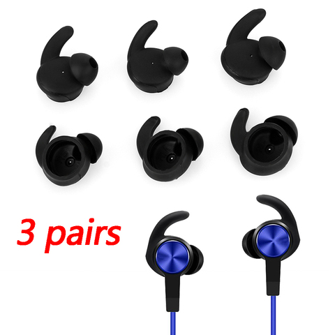 Nouveau 3 paires écouteurs conseils Silicone écouteurs coussinets d'oreille embouts antichoc écouteurs pour Huawei Honor xSport AM61 Bluetooth casque ► Photo 1/6