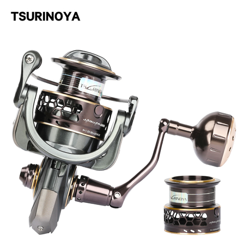 TSURINOYA – moulinet de pêche Jaguar 4000 5000, à Double bobine, 9 + 1BB, 5.2:1, pour pêche en eau salée ► Photo 1/6